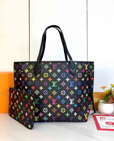 LV Printed Tote Bag with Pouch