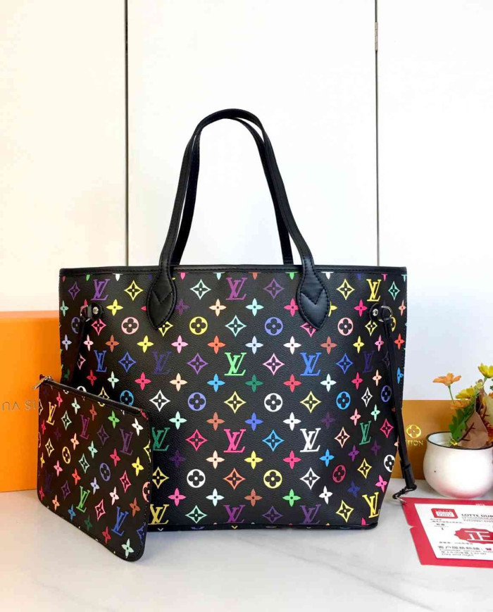 LV Printed Tote Bag with Pouch