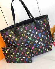 LV Printed Tote Bag with Pouch