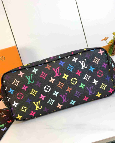 LV Printed Tote Bag with Pouch