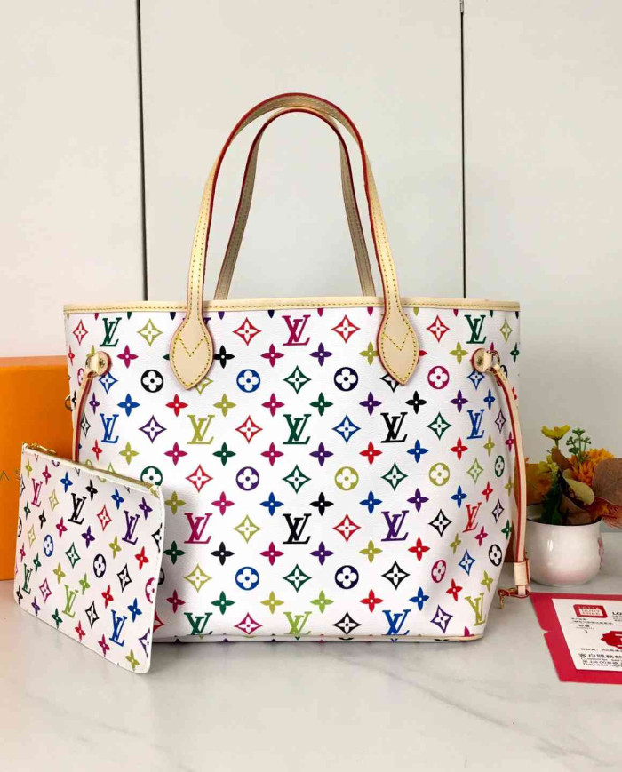 LV Printed Tote Bag with Pouch