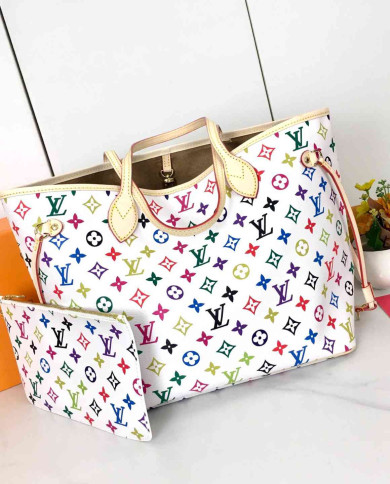 LV Printed Tote Bag with Pouch
