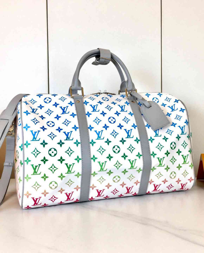 LV Printed Duffle Bag