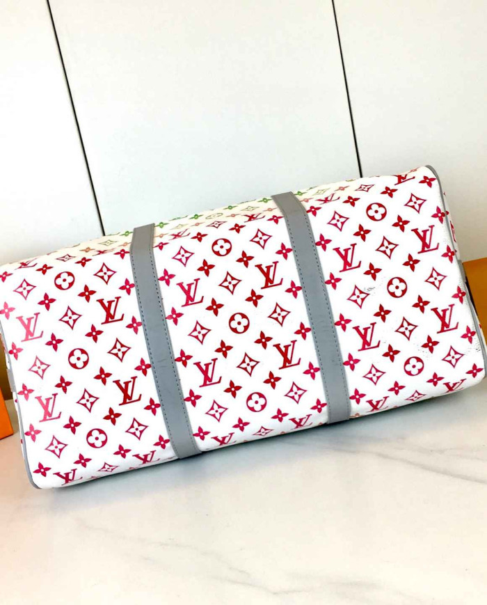 LV Printed Duffle Bag