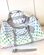 LV Printed Duffle Bag