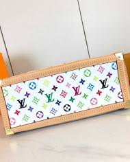 LV Printed Top Handle Tote Bag