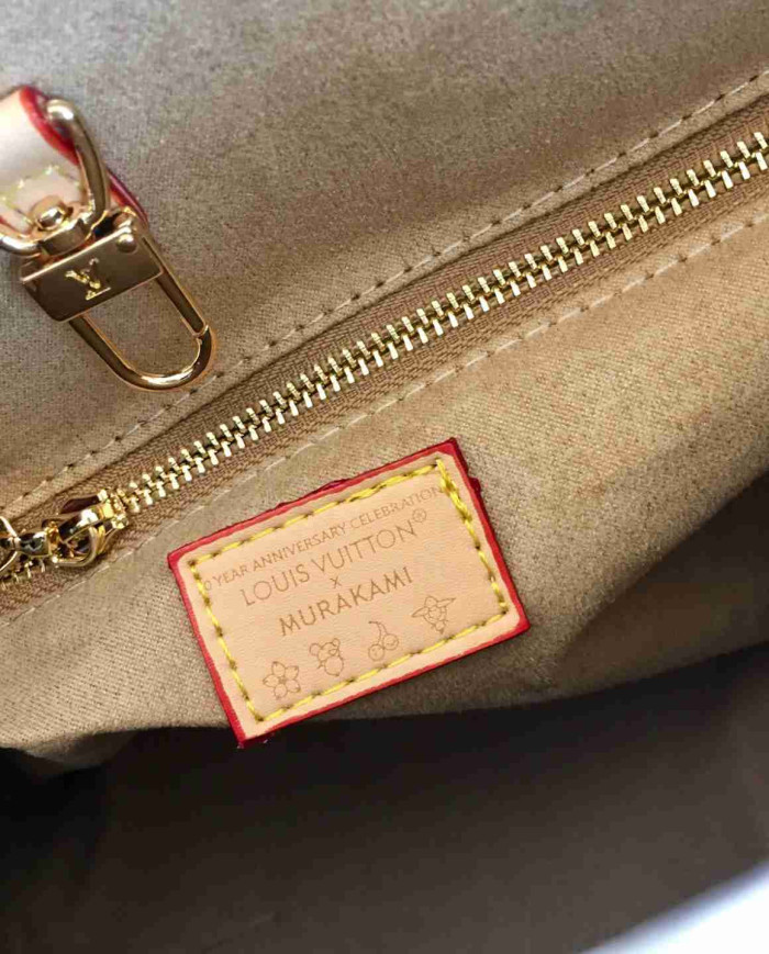 LV Printed Top Handle Tote Bag