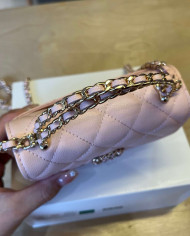 Chanel Quilted Top Handle Chain Bag