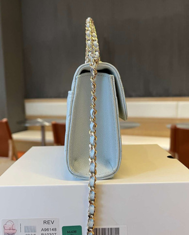 Chanel Quilted Top Handle Chain Bag