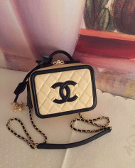 Chanel Quilted Vanity Case