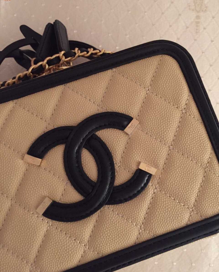 Chanel Quilted Vanity Case