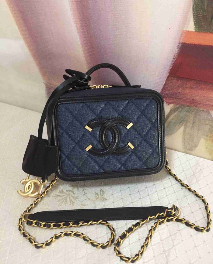 Chanel Quilted Vanity Case