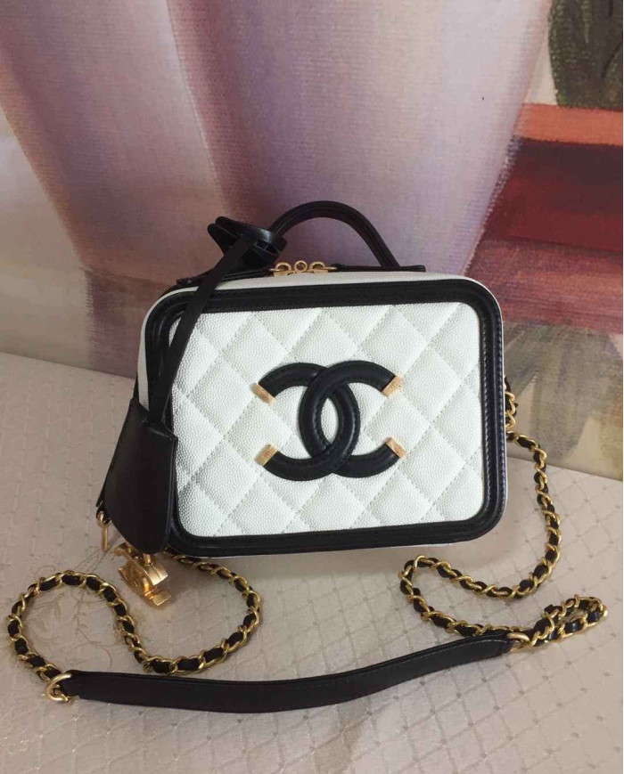 Chanel Quilted Vanity Case