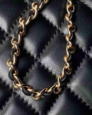 Chanel Quilted Top Handle Chain Bag