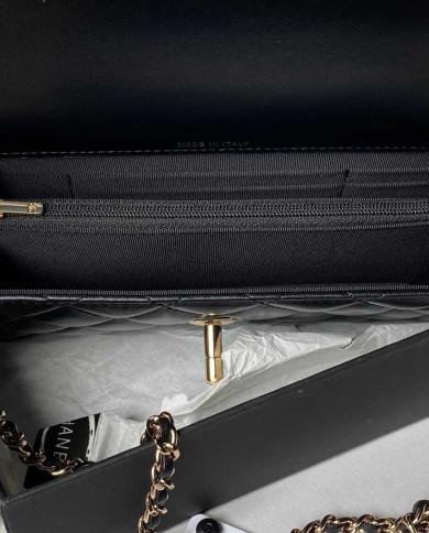 Chanel Quilted Top Handle Chain Bag