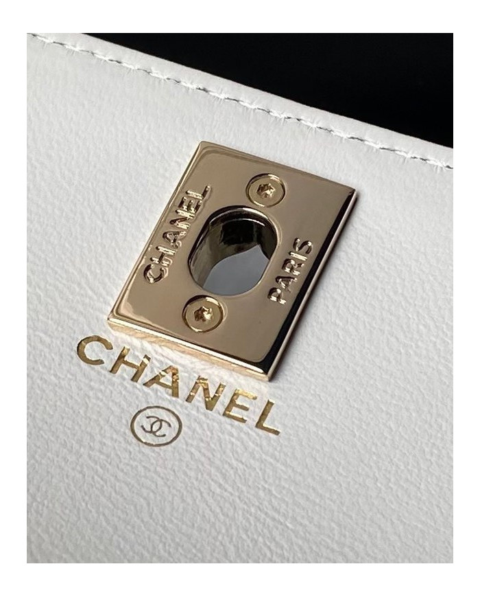 Chanel Quilted Top Handle Chain Bag