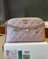Chanel Quilted Chain Shoulder Bag with Charms