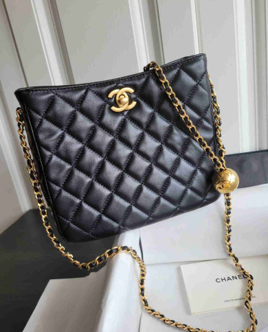 Chanel Quilted Chain Bucket Bag