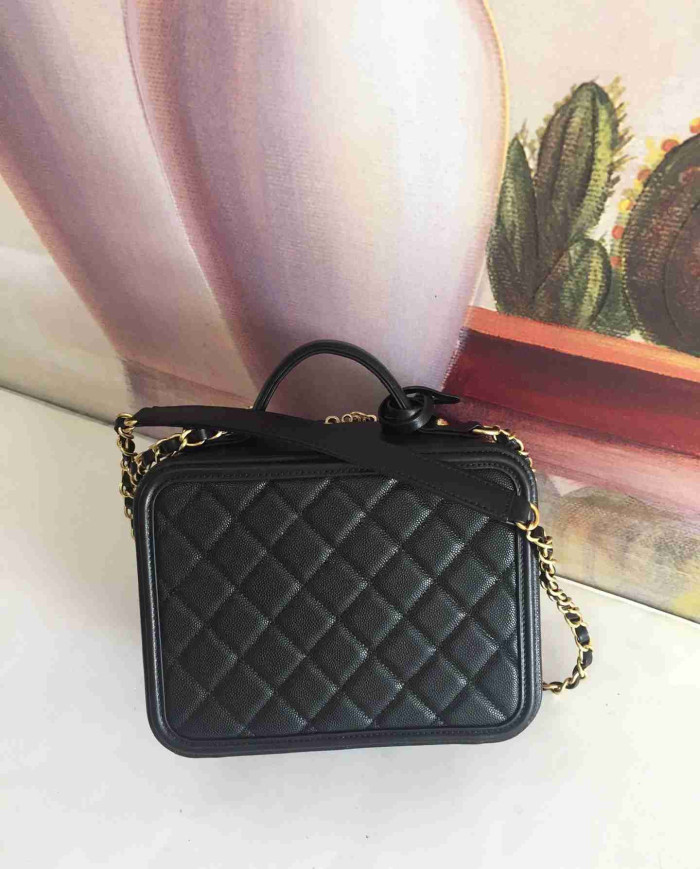 Chanel Quilted Chain Bag Top Handle Crossbody Bag
