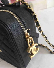 Chanel Quilted Chain Bag Top Handle Crossbody Bag
