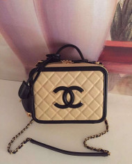 Chanel Quilted Chain Bag Top Handle Crossbody Bag