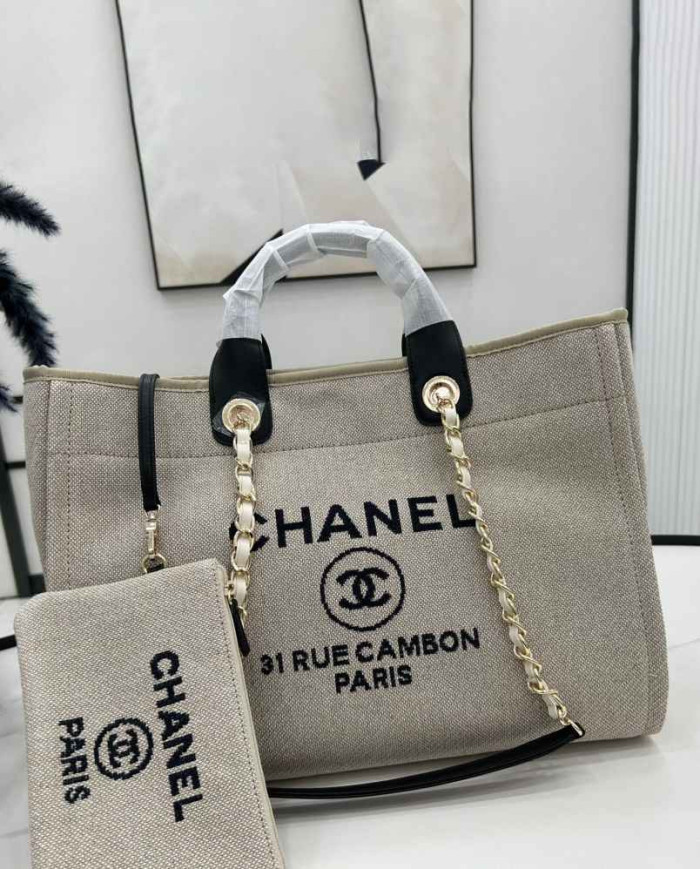 Chanel Large Tote Bag with Pouch