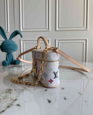 LV Colorful Printed Mini Top-Handle Crossbody