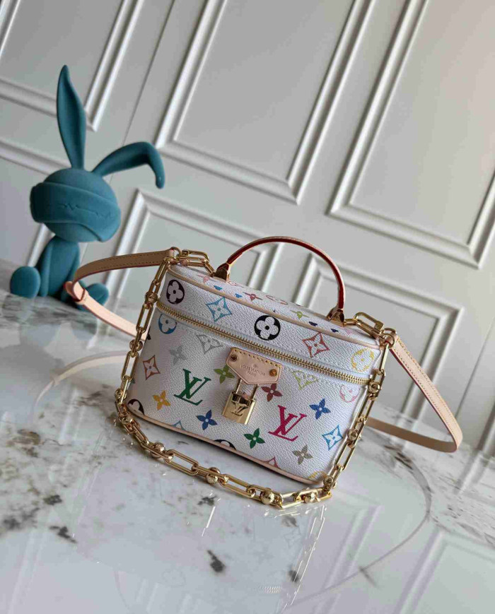 LV Colorful Printed Mini Top-Handle Crossbody