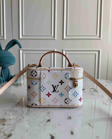 LV Colorful Printed Mini Top-Handle Crossbody