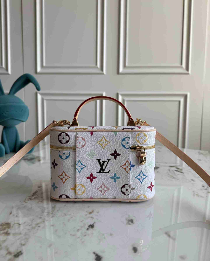 LV Colorful Printed Mini Top-Handle Crossbody