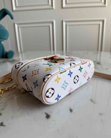 LV Colorful Printed Mini Top-Handle Crossbody
