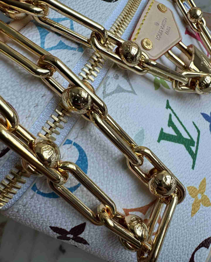 LV Colorful Printed Mini Top-Handle Crossbody