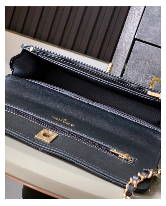 Chanel Quilted Chain Shoulder Bag with Charms