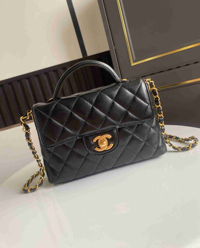 Chanel Mini Top Handle Flap Bag