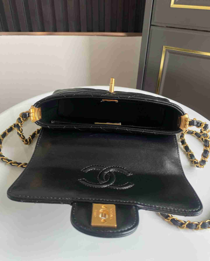 Chanel Mini Top Handle Flap Bag