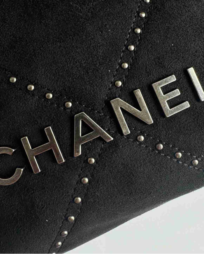 Chanel Studded Denim 22 Bag