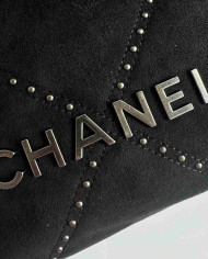 Chanel Studded Denim 22 Bag