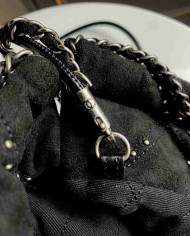 Chanel Studded Denim 22 Bag