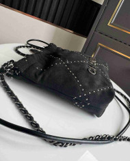 Chanel Studded Denim 22 Bag