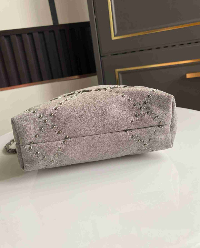 Chanel Studded Denim 22 Bag