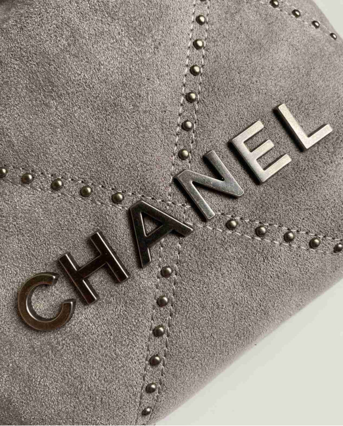 Chanel Studded Denim 22 Bag
