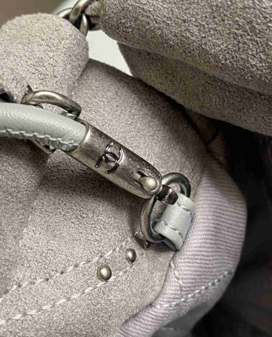 Chanel Studded Denim 22 Bag