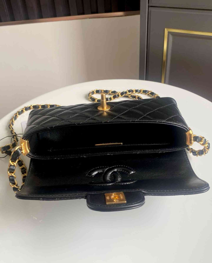 Chanel Mini Top Handle Flap Bag