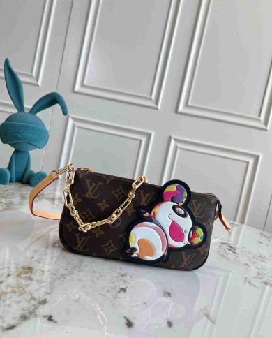 LV Monogram Pochette Accessoires with Vivienne Charm