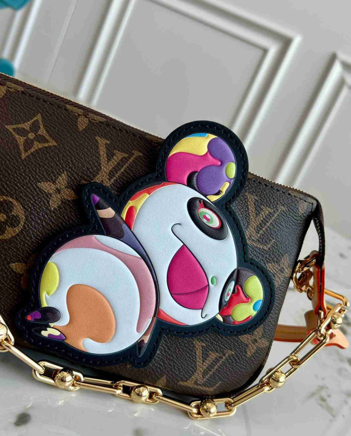 LV Monogram Pochette Accessoires with Vivienne Charm