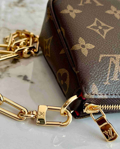 LV Monogram Pochette Accessoires with Vivienne Charm