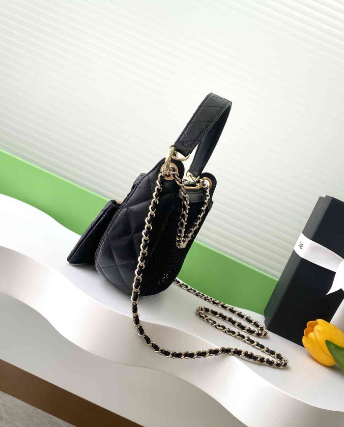 Chanel Mesh Half Moon Bag