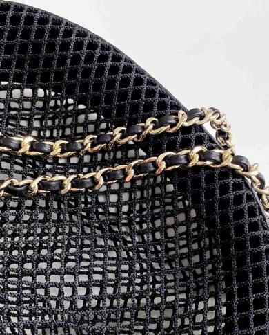 Chanel Mesh Half Moon Bag