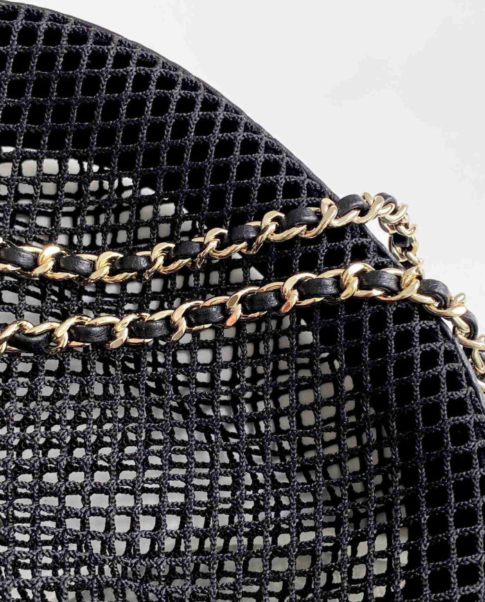 Chanel Mesh Half Moon Bag