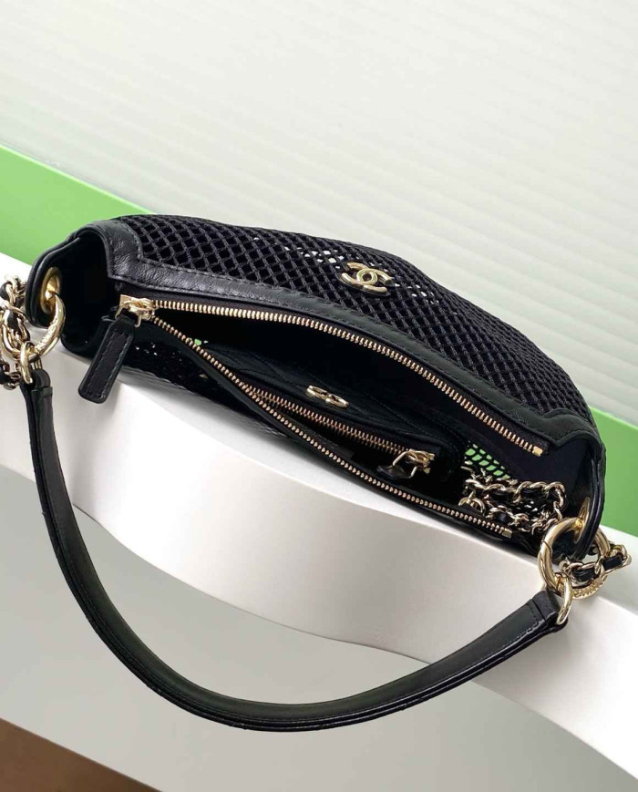 Chanel Mesh Half Moon Bag
